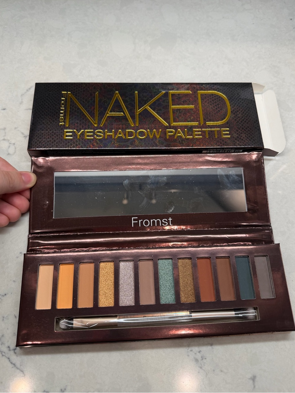 Fromst Naked Eyeshadow Palette — Warm Neutrals & Shimmers (Multicolor)